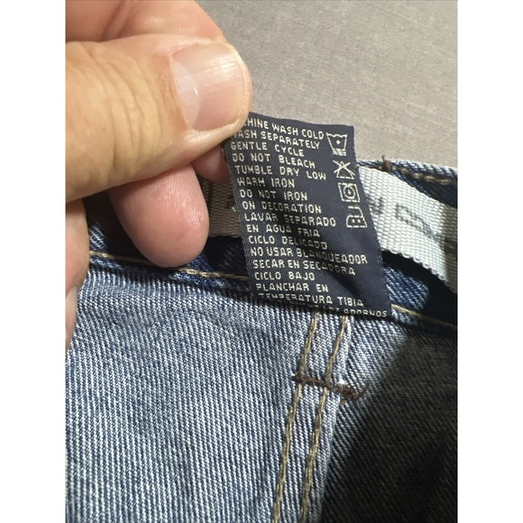 Vintage Paco Jeans Blue Carpenter Wide Leg Skater‎ Jeans Boys 8 Pocketed 24x24. - Picture 9 of 11